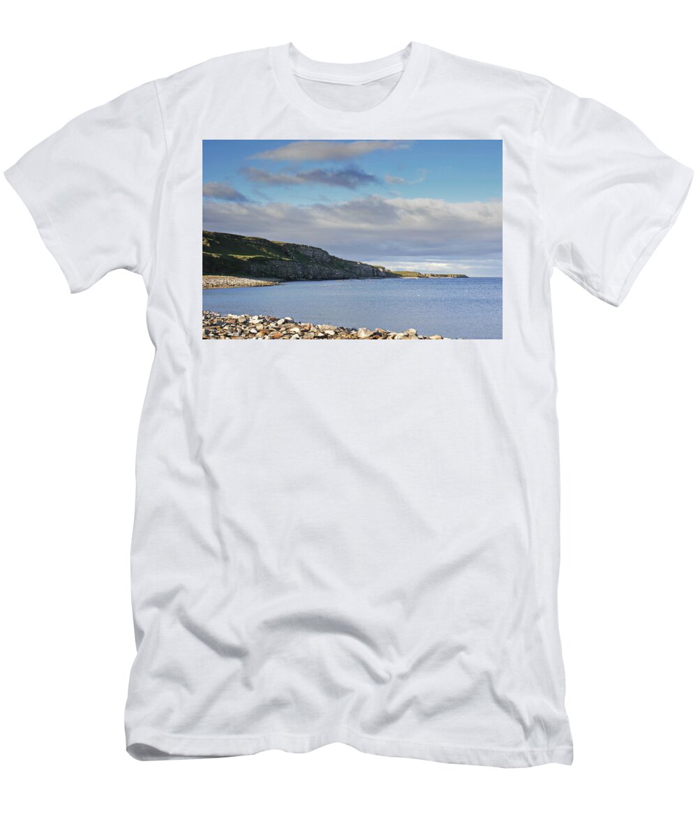 Landscape T-Shirt featuring the photograph Sea-bird colony on Ekkeroy in arctic Norway by Ulrich Kunst And Bettina Scheidulin