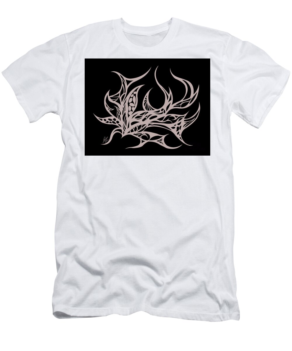  T-Shirt featuring the digital art Sea Weed by JamieLynn Warber