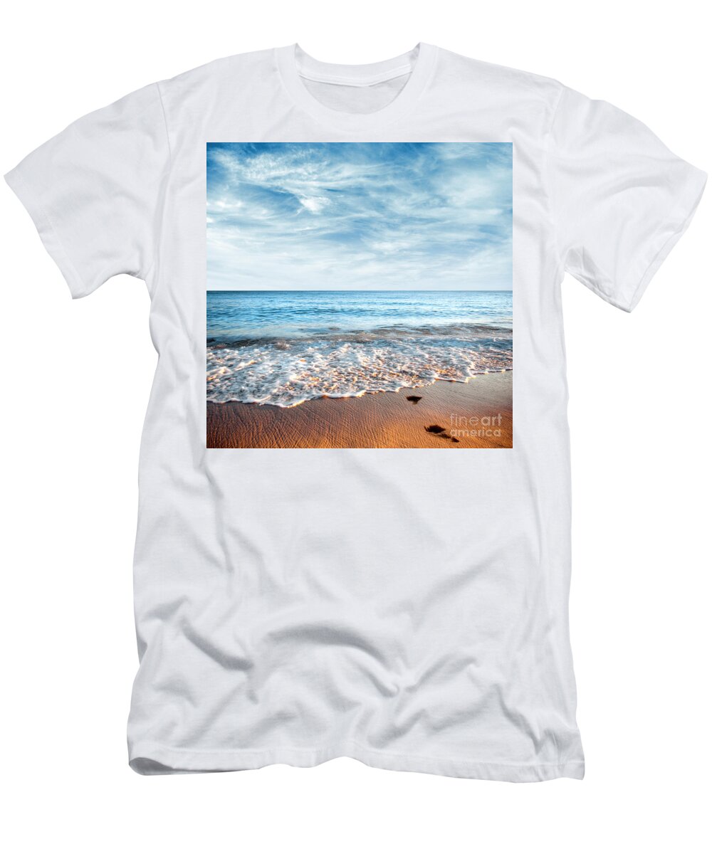 Background T-Shirt featuring the photograph Seashore by Carlos Caetano
