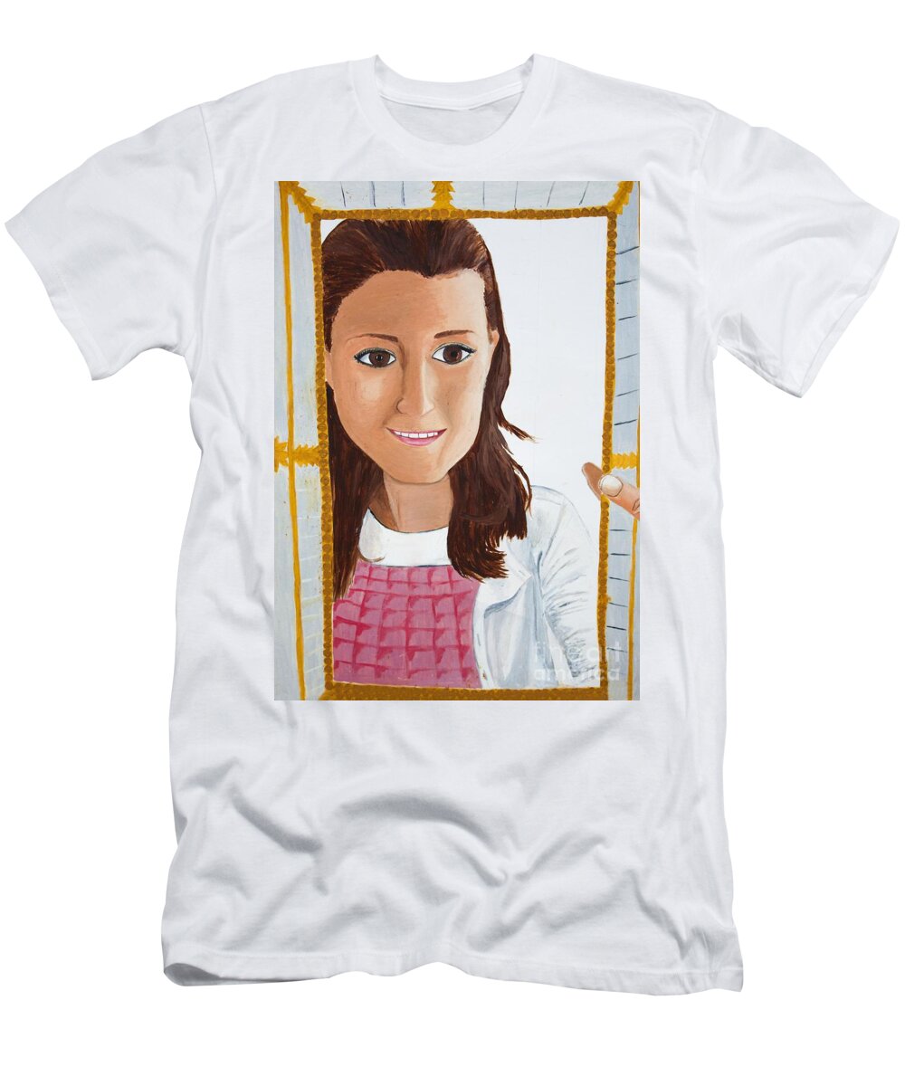 Artist T-Shirt featuring the painting Self Portrait by Doc Braham