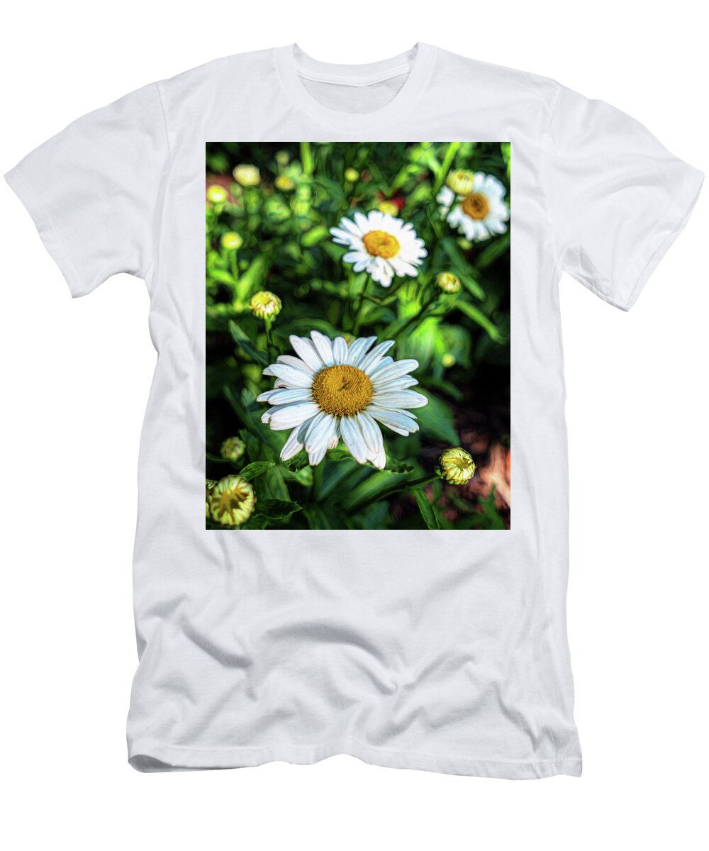 Art T-Shirt featuring the photograph Shasta Daisy by Robert FERD Frank