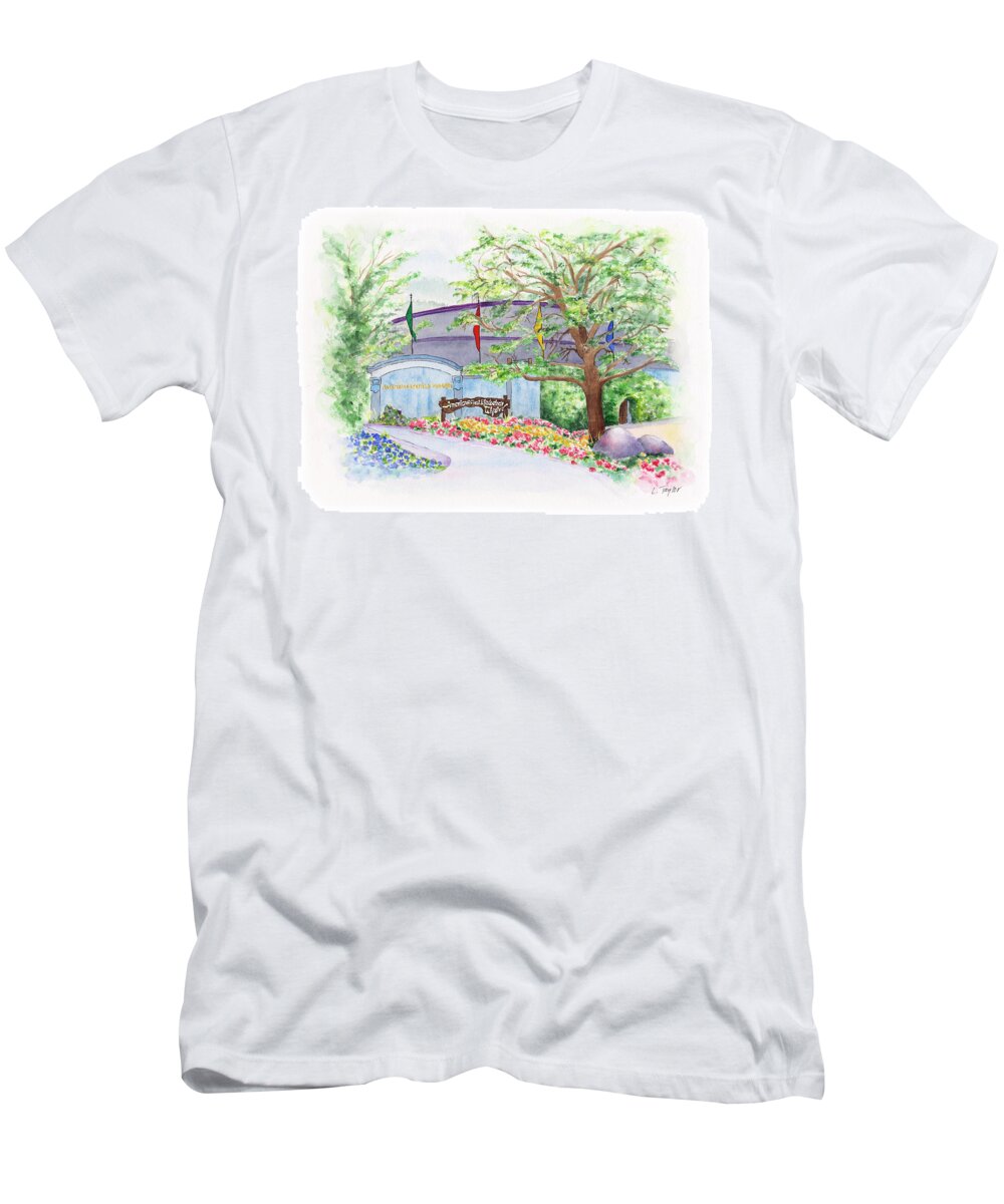 Shakespeare Festival T-Shirt featuring the painting Show Time by Lori Taylor