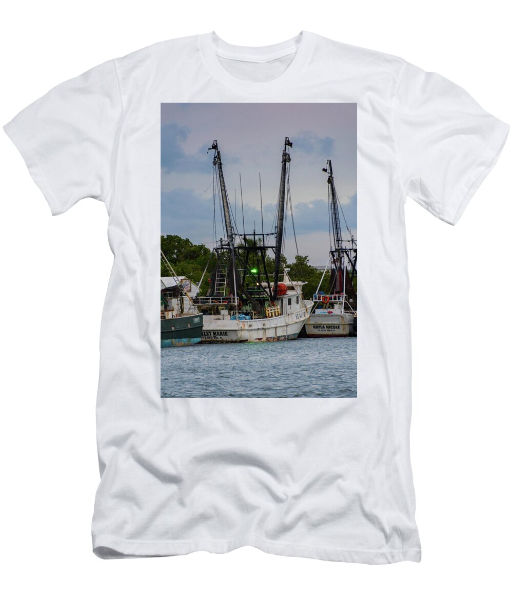 Maritime T-Shirt featuring the photograph Shrimp Boat by Artful Imagery