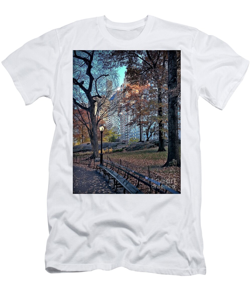 New York City T-Shirt featuring the photograph Sights in New York City - Central Park by Walt Foegelle