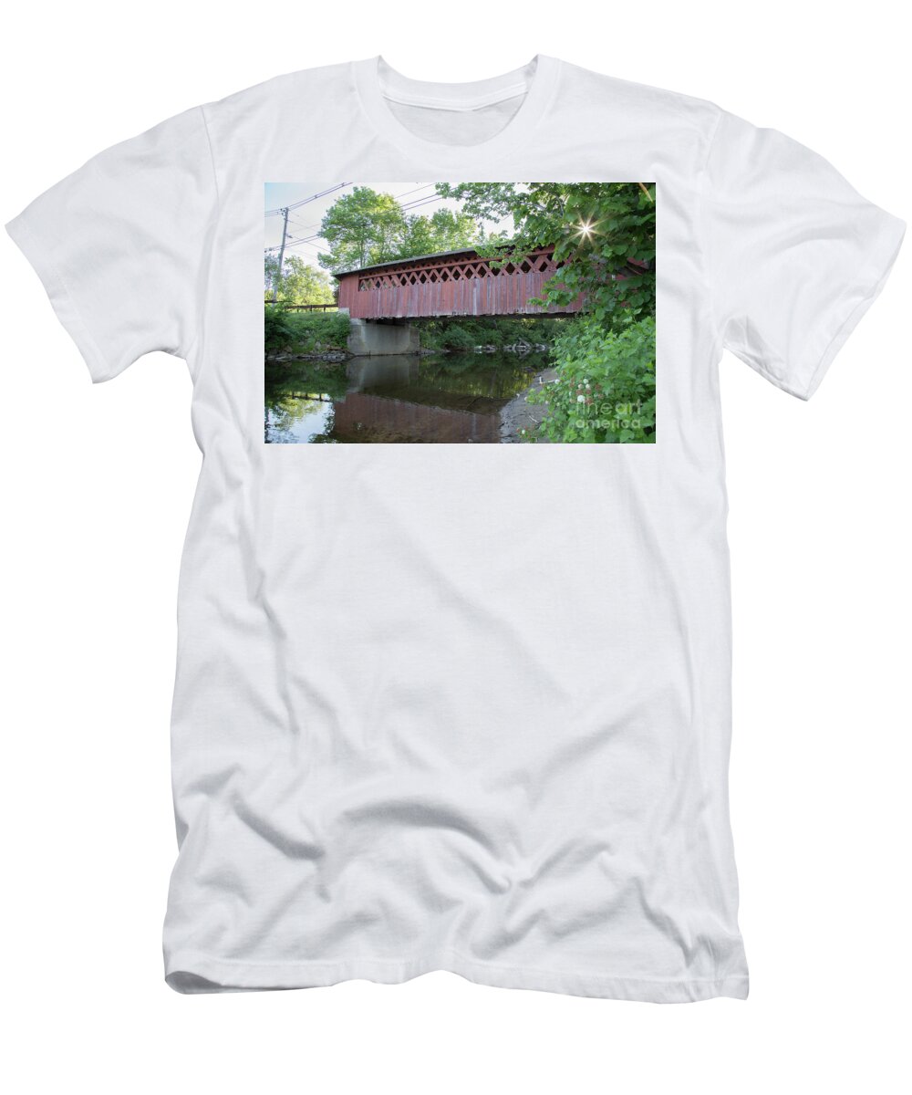 Bridges T-Shirt featuring the photograph Silk Road Covered Bridge by Rod Best