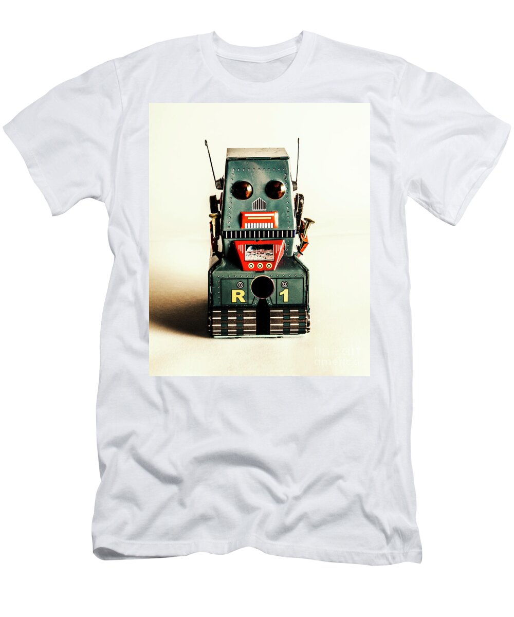 1960 T-Shirt featuring the photograph Simple robot from 1960 by Jorgo Photography