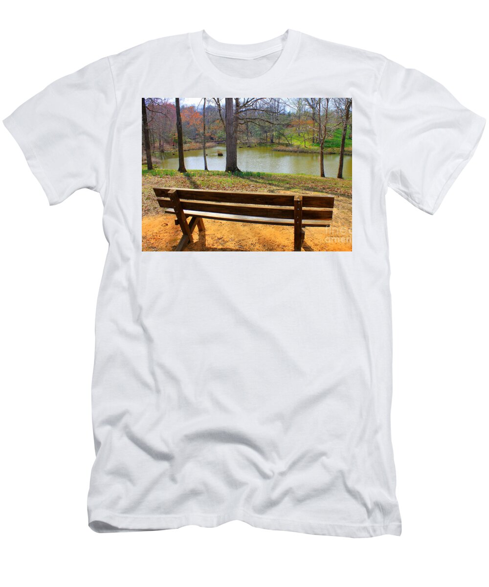 Sit A Spell With God T-Shirt featuring the photograph Sit A Spell With God by Kathy White