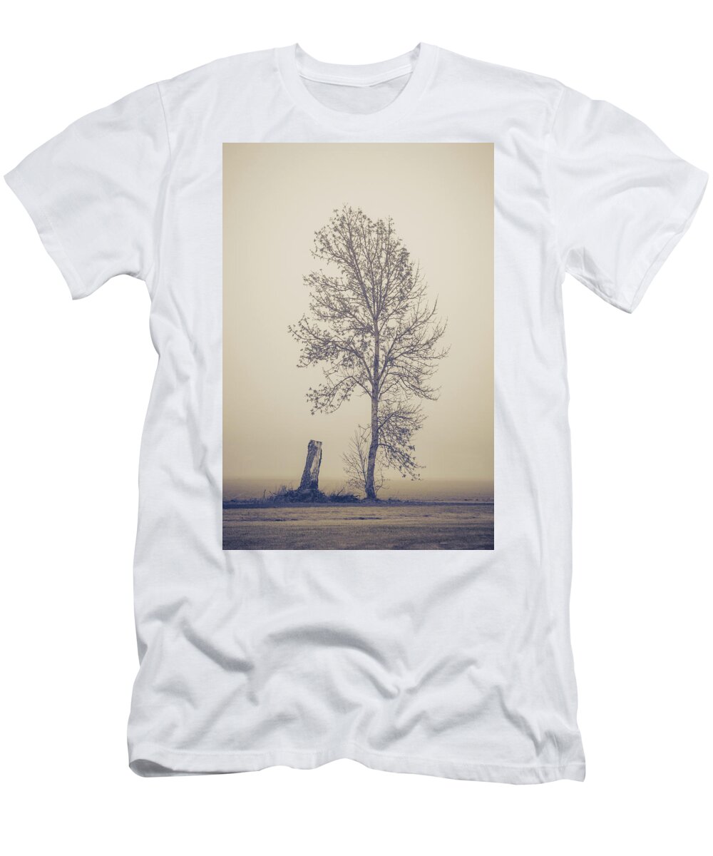Tree T-Shirt featuring the photograph Skinny Tree by Catherine Avilez