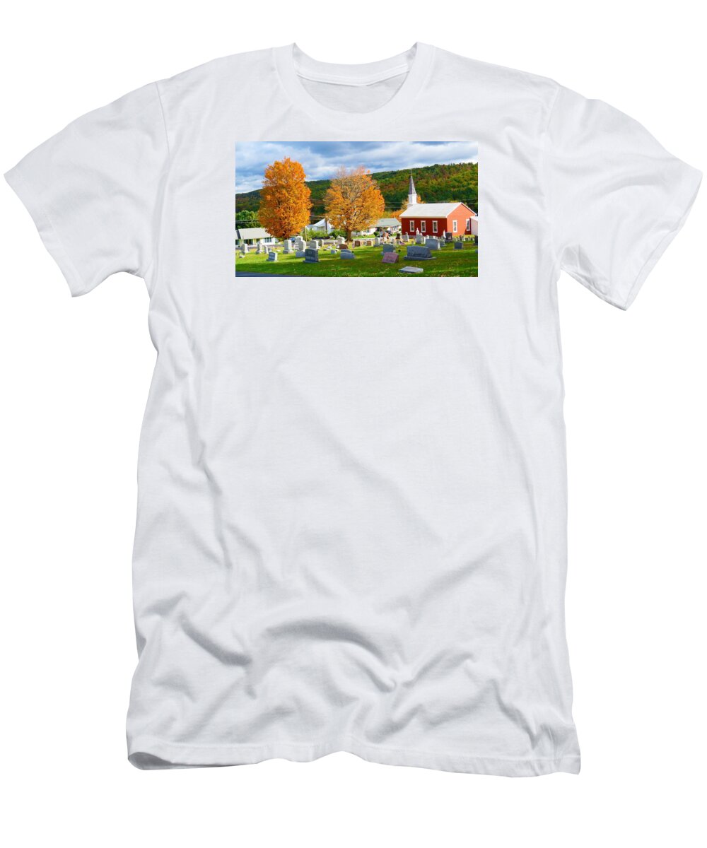 Church T-Shirt featuring the photograph Sleeping Peacefully by Jeanette Oberholtzer