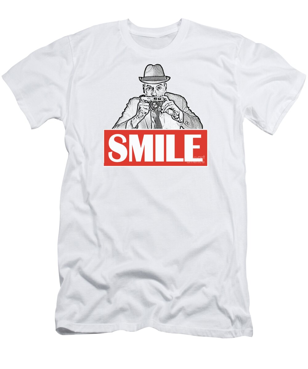Photographer T-Shirt featuring the photograph Smile by Edward Fielding