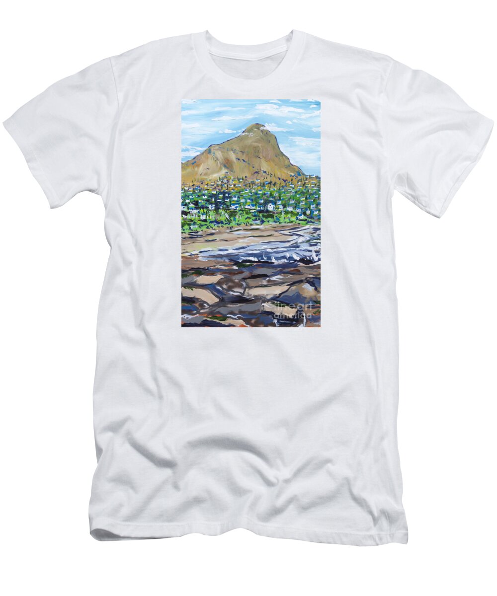 South Africa T-Shirt featuring the painting South African Coastline Part Two by Patrick Grills