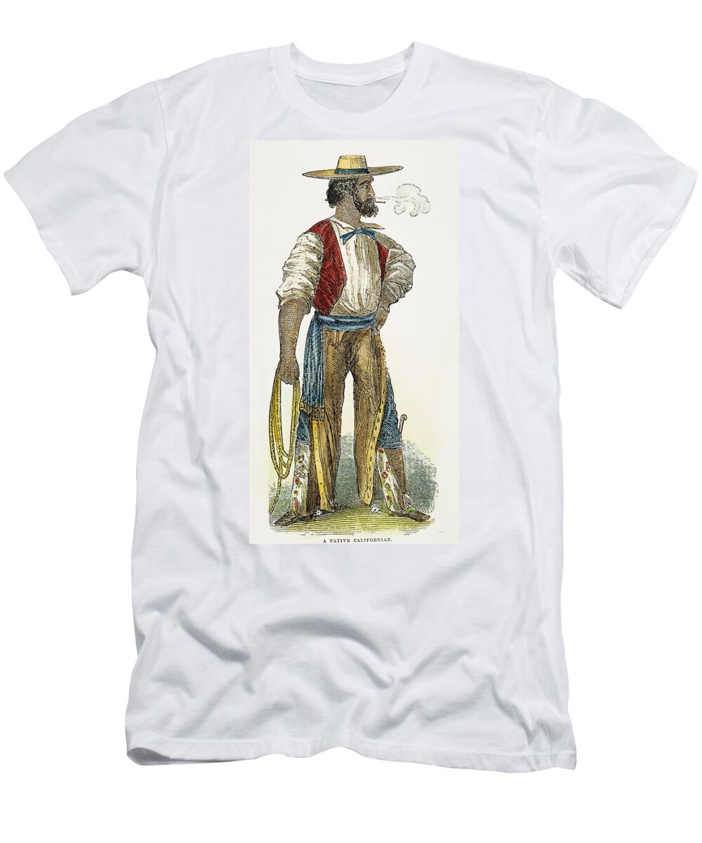 1852 T-Shirt featuring the photograph Spanish Settler, 1852 by Granger