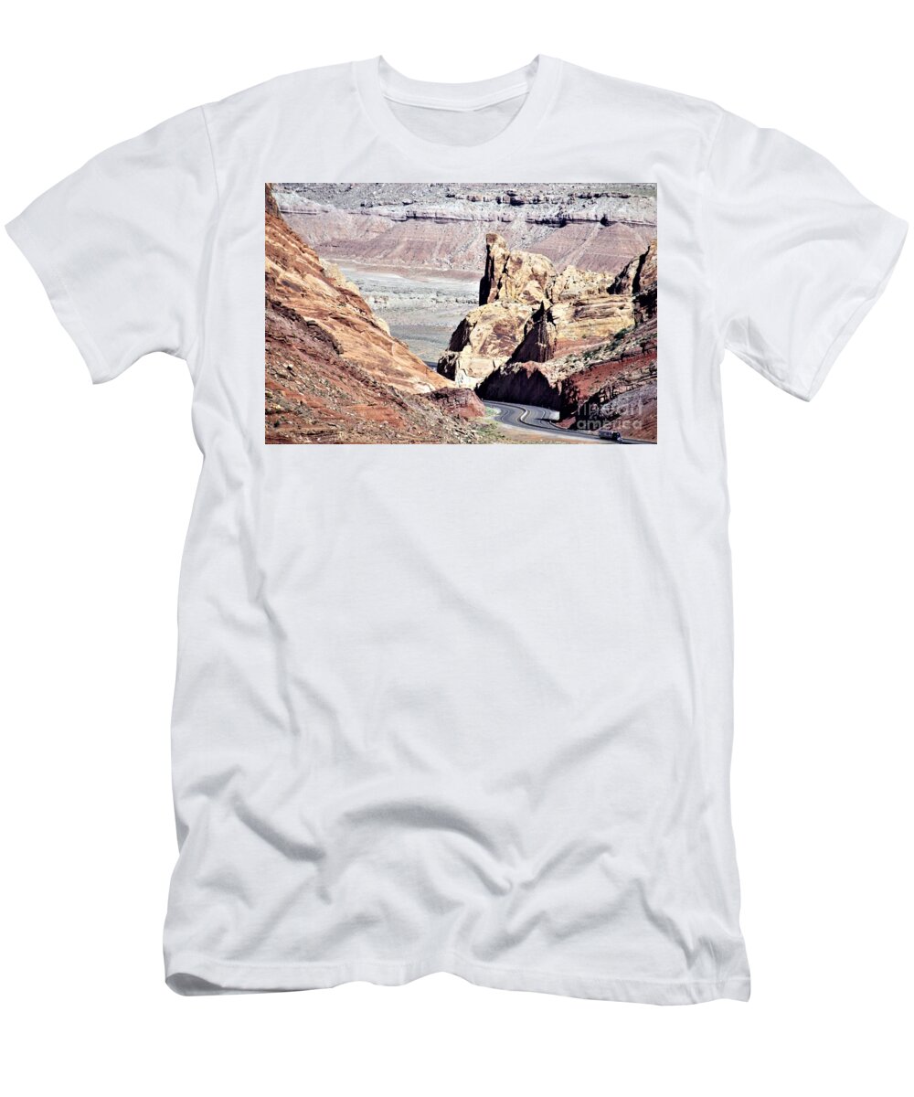 Utah T-Shirt featuring the photograph Spotted Wolf Canyon Utah by Merle Grenz