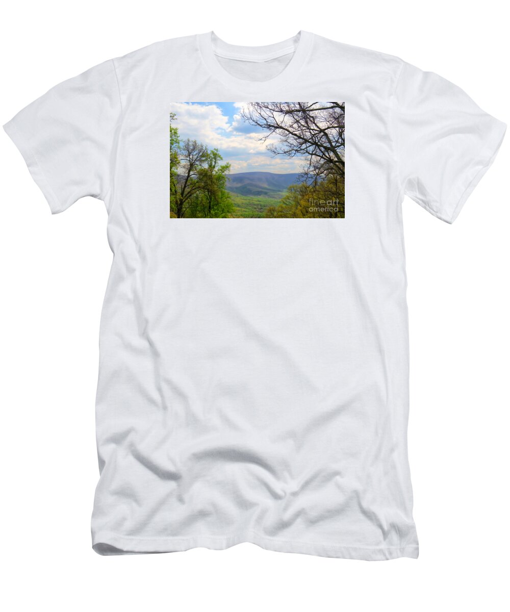 Skyline Drive T-Shirt featuring the photograph Spring View Along Skyline Drive by Kerri Farley