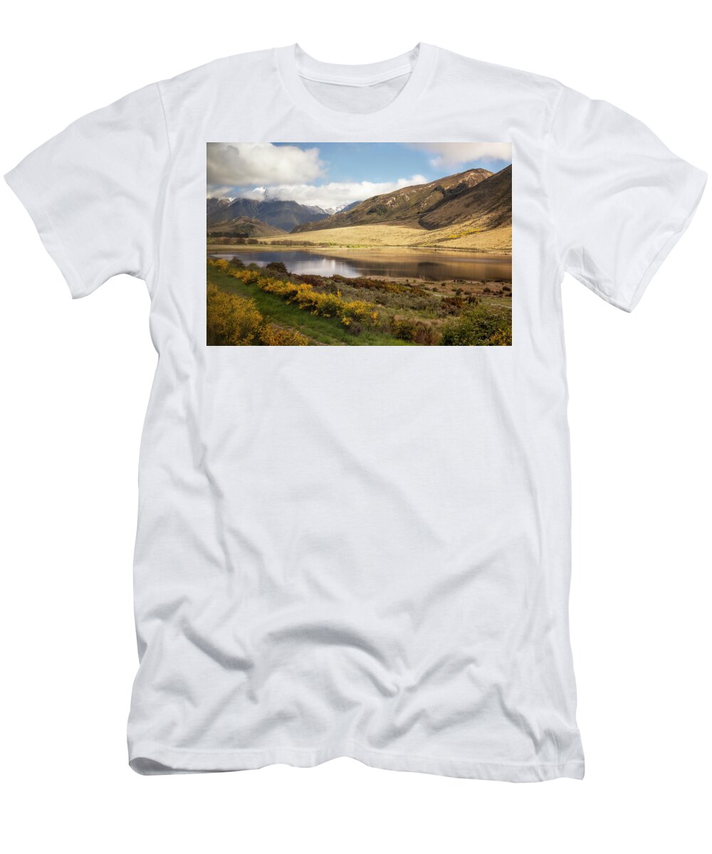 New Zealand T-Shirt featuring the photograph Springtime in New Zealand by Cheryl Strahl