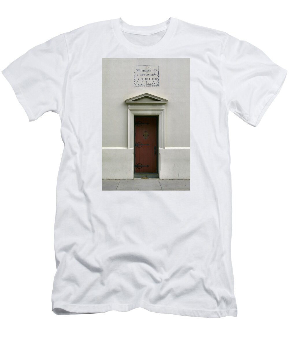 St. Augustine T-Shirt featuring the photograph St. Augustine Doorway by Lin Grosvenor