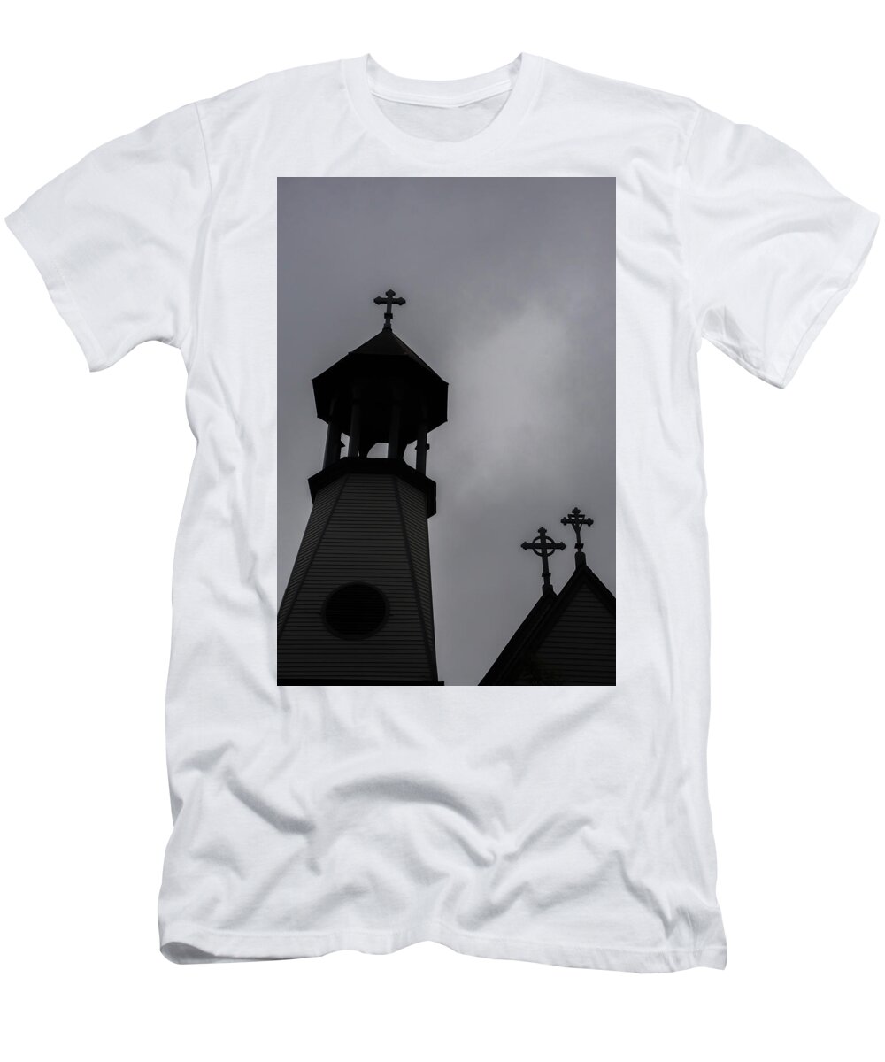 Buildings T-Shirt featuring the photograph St. Lukes by Guy Whiteley