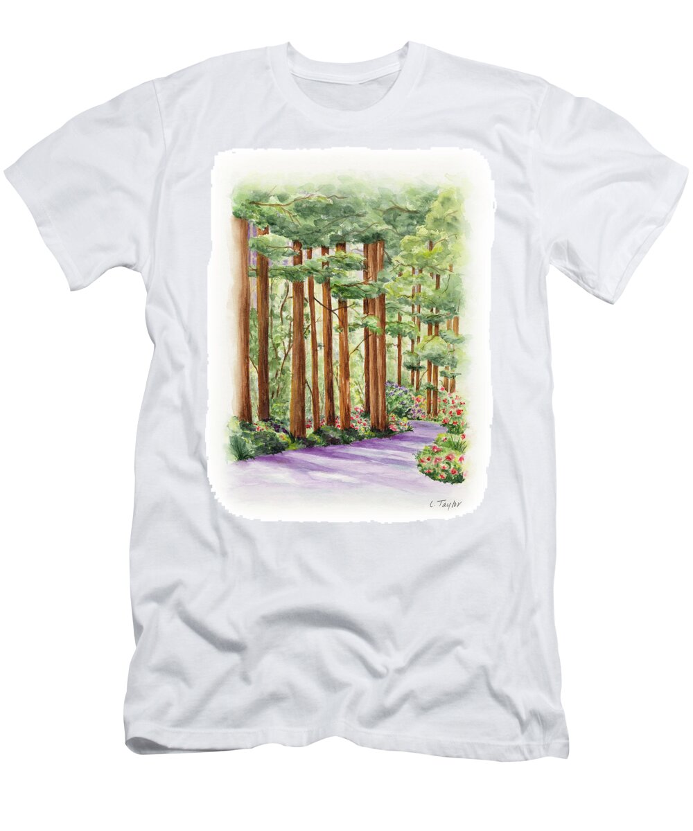 Forest T-Shirt featuring the painting Standing Tall by Lori Taylor