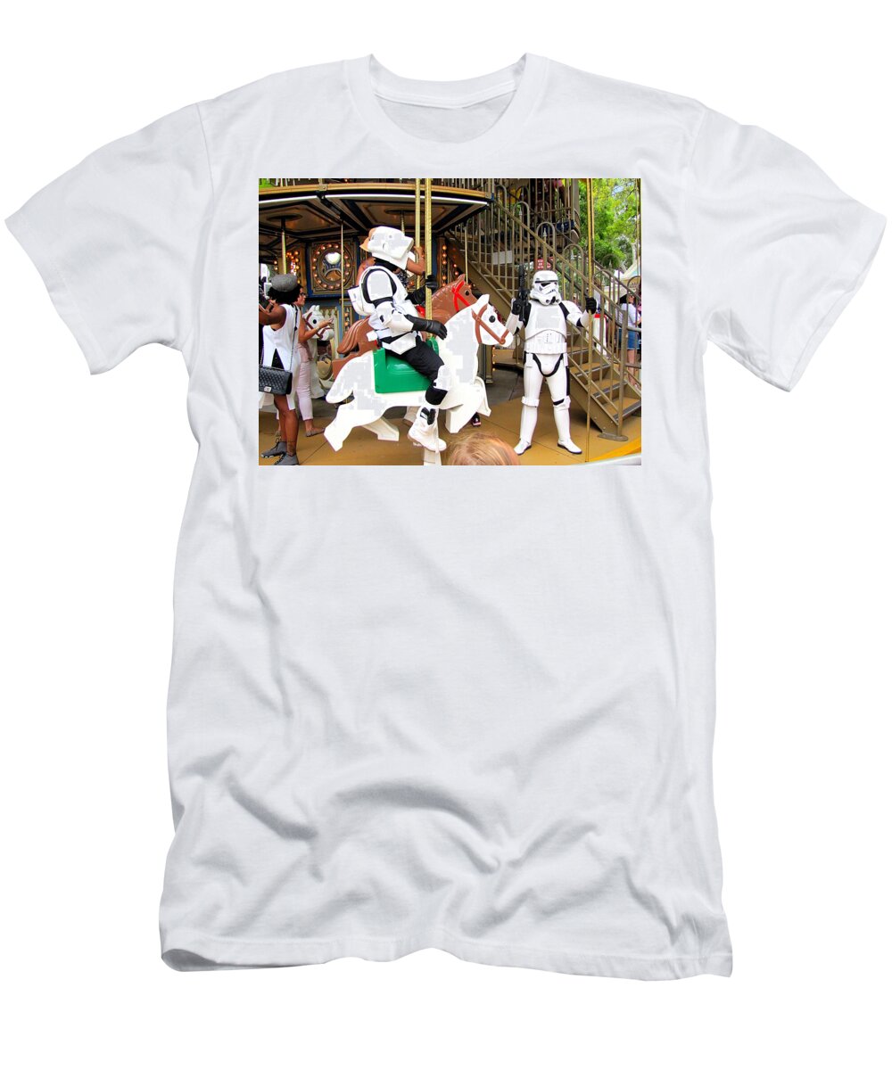 Sith T-Shirt featuring the photograph Star Wars, The Twits Plot 001 by Christopher Mercer