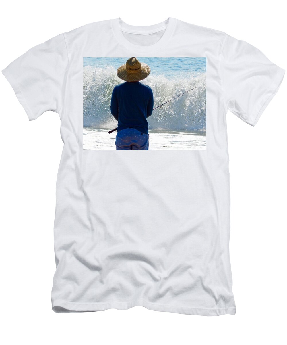 Ocean T-Shirt featuring the photograph Staring into the Sea by Shawn M Greener