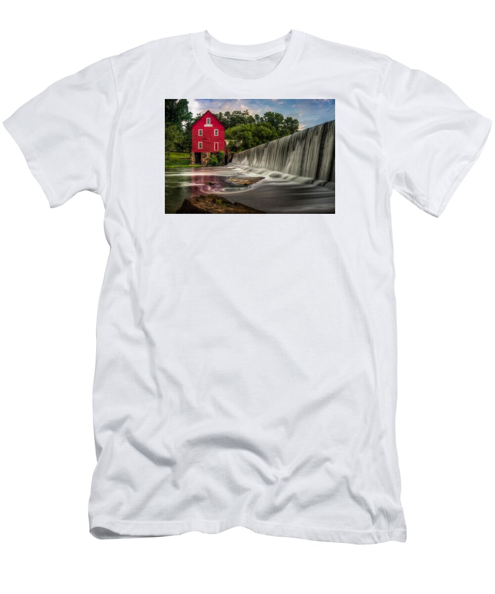 Starrs Mill T-Shirt featuring the photograph Starr's Mill by Frank Vazquez