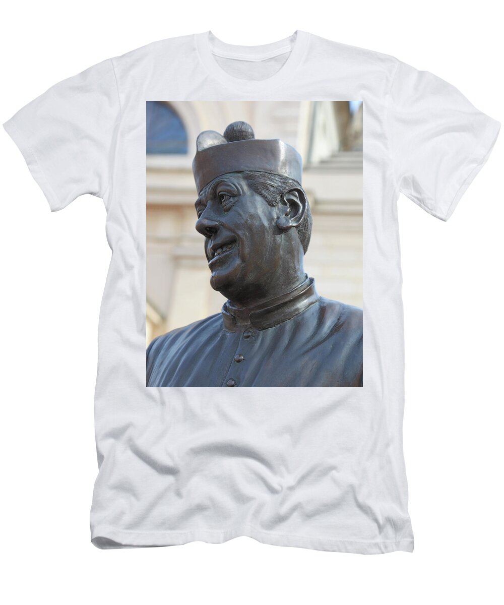 Talje bande ledig stilling Statue of Don Camillo, performed by actor Fernand Joseph Desire T-Shirt by  Heinz Tschanz-Hofmann - Fine Art America