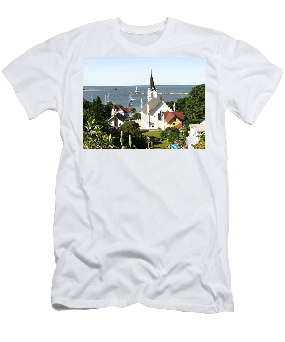 Ste. Anne's Catholic Church T-Shirt featuring the photograph Ste. Anne's Catholic Church by Keith Stokes