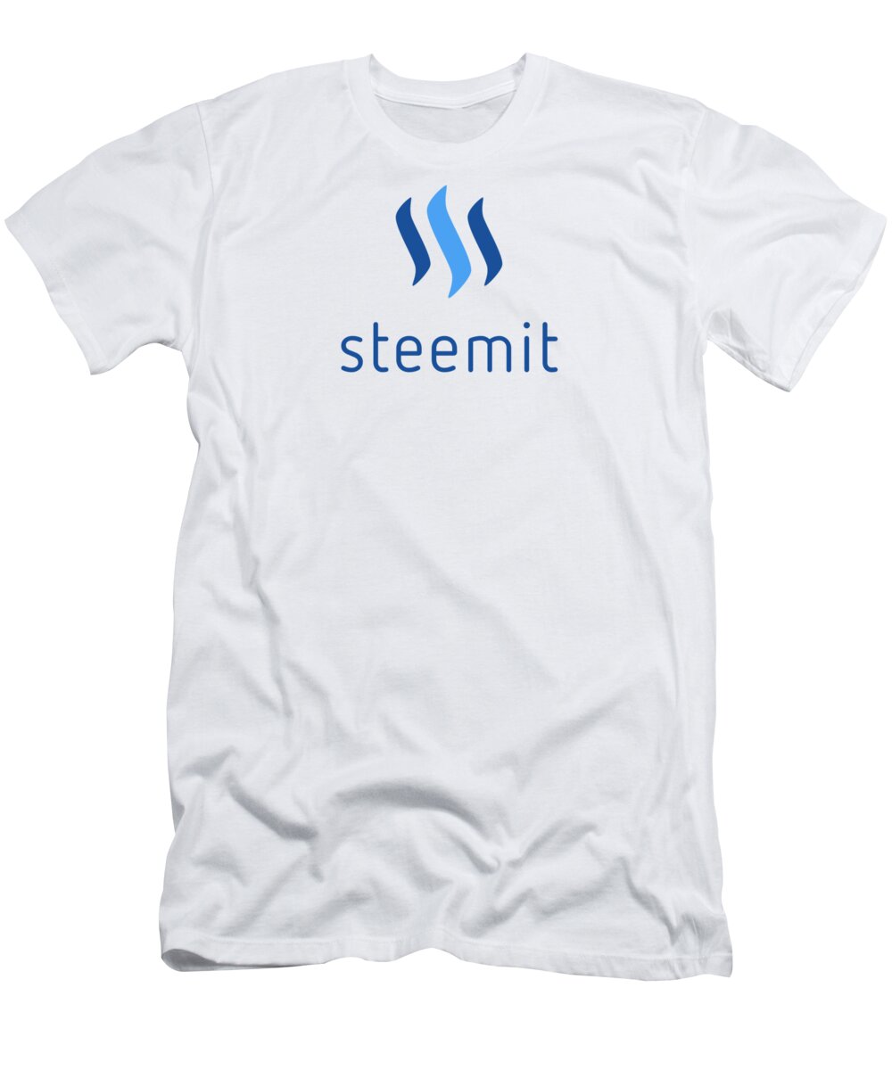 Steemit T-Shirt featuring the digital art Steemit by Britten Adams