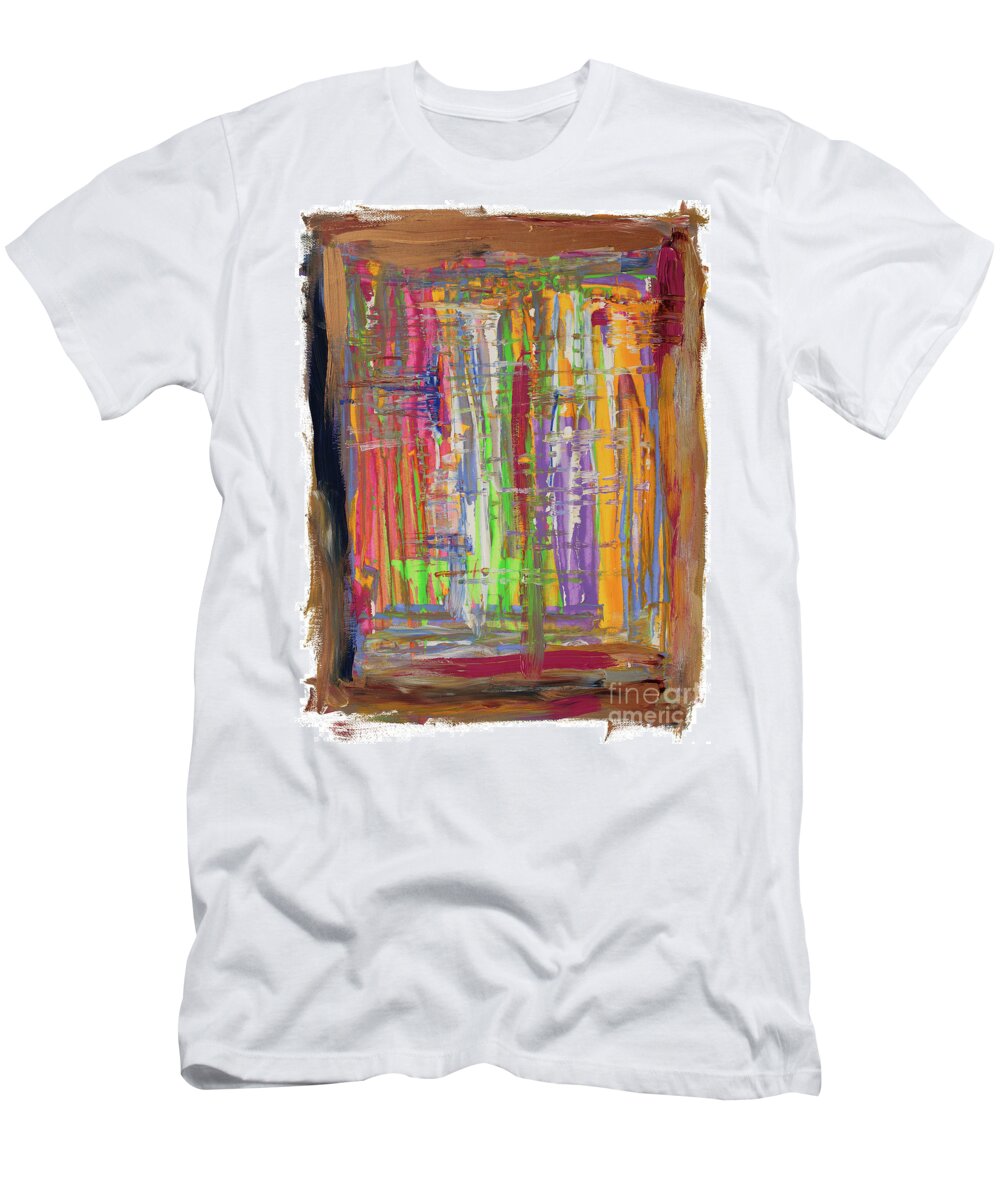 Levels T-Shirt featuring the painting Step by step by Bjorn Sjogren