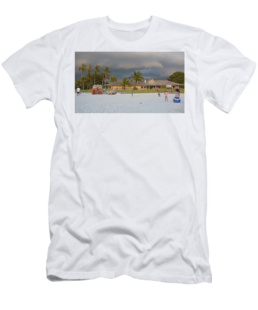 Clouds T-Shirt featuring the photograph Storm Clouds Arriving by Carol Bradley