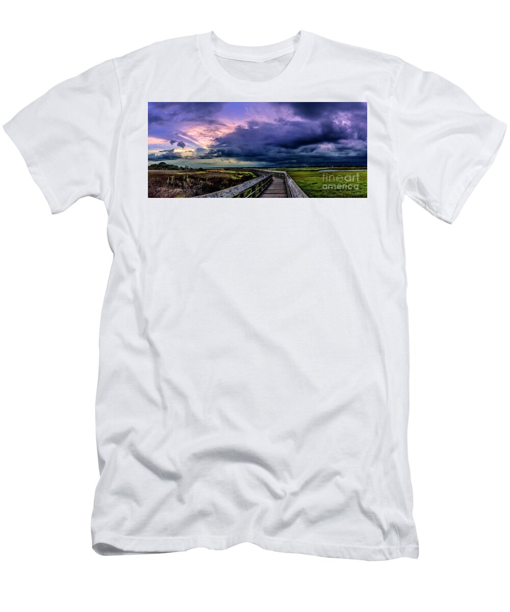 Surf City T-Shirt featuring the photograph Storm Clouds by DJA Images