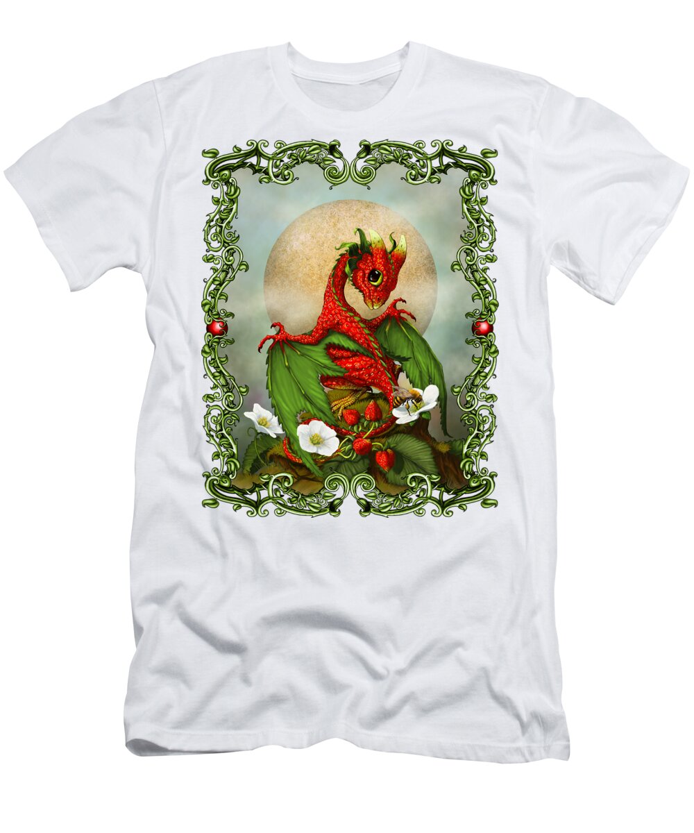 Strawberry Dragon T-Shirt T-Shirt by Stanley Morrison - Stanley Morrison -  Website