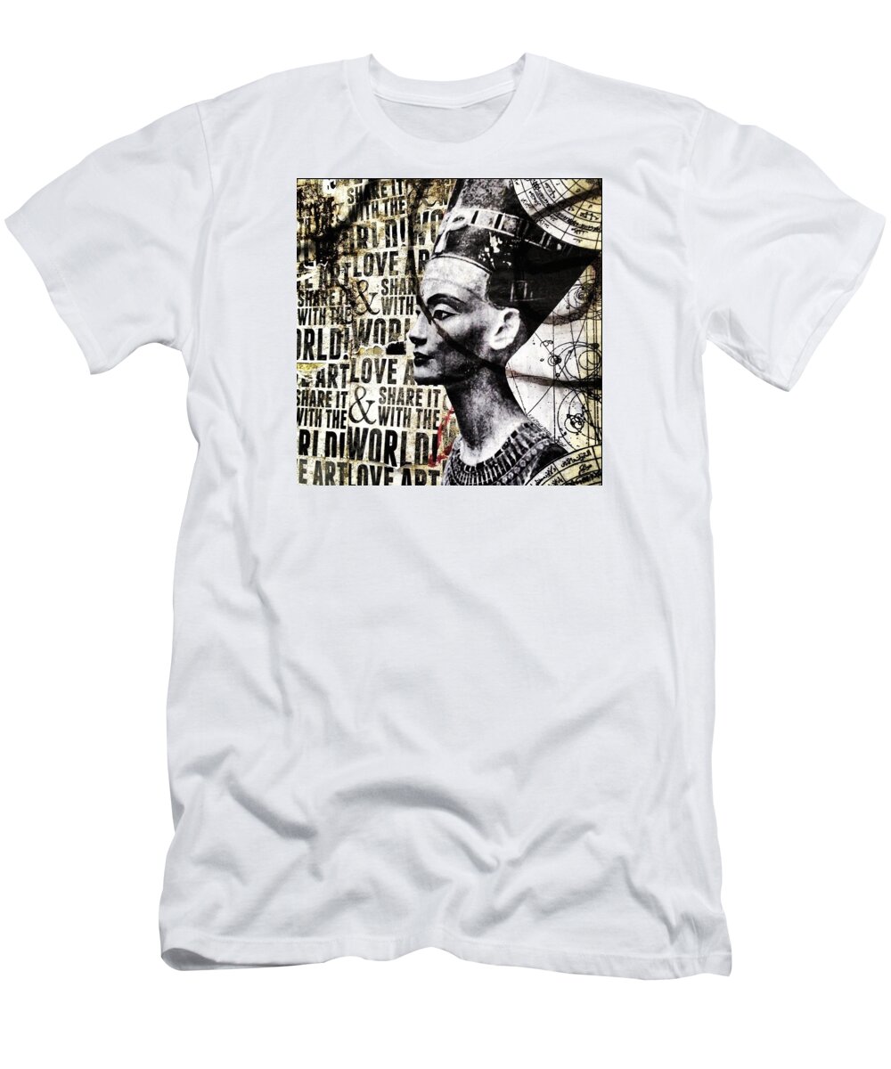 Cleopatra T-Shirt featuring the photograph Street Art by Diana Rosales 