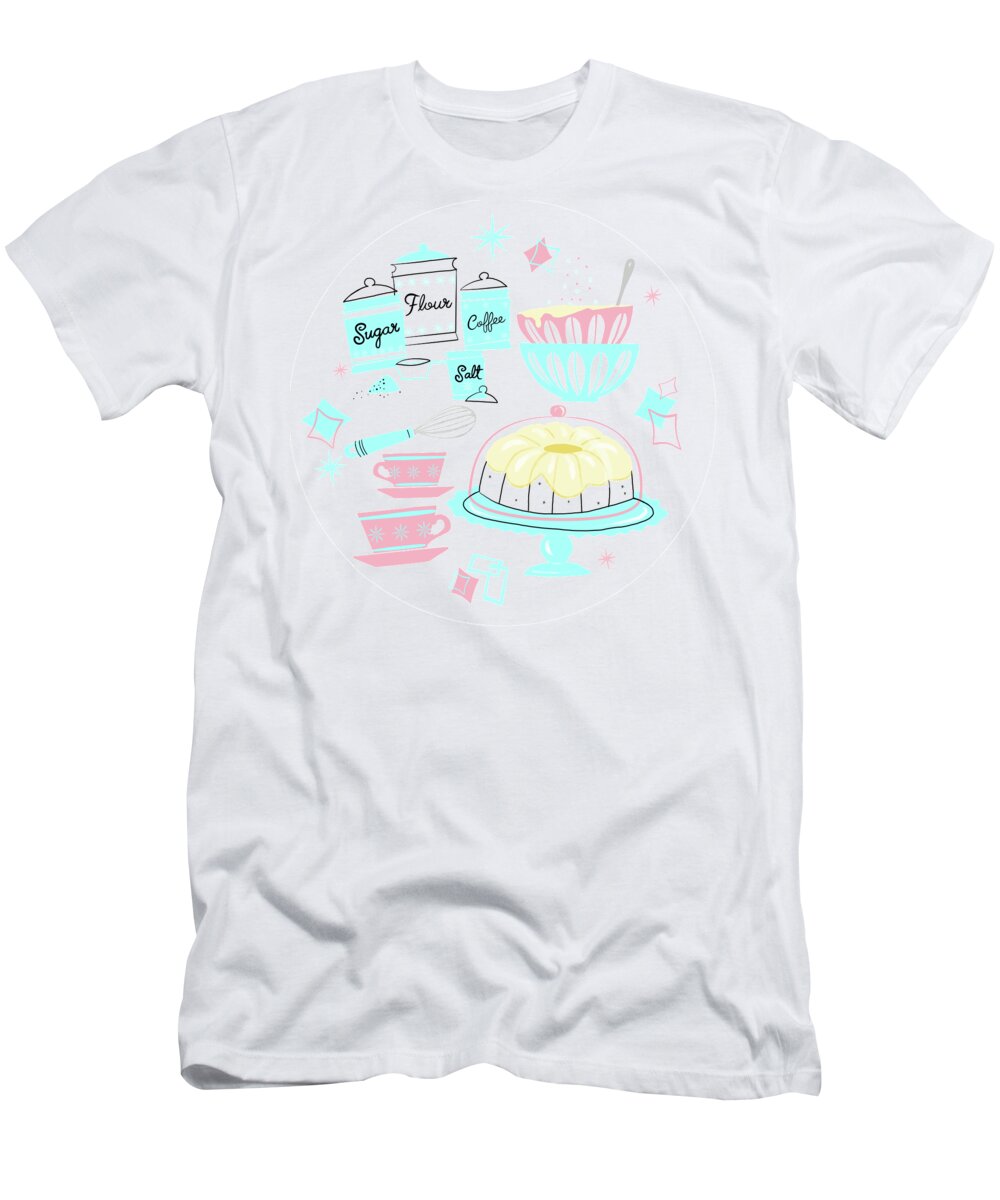Cute T-Shirt featuring the painting Sugar And Spice And Everything Nice by Little Bunny Sunshine