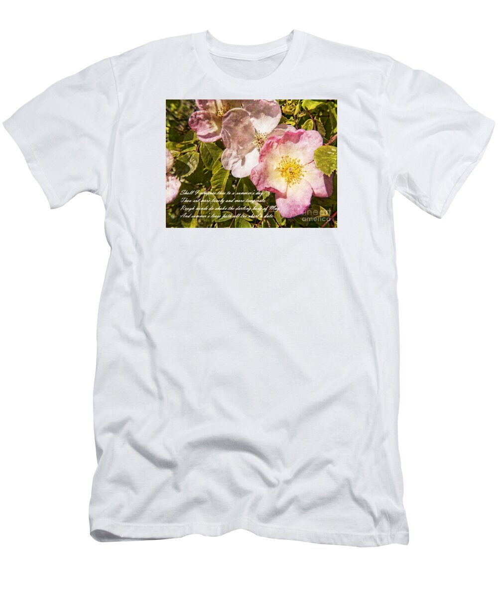 Rose T-Shirt featuring the photograph Summers Lease by Brenda Kean