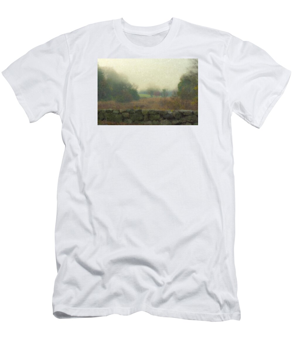 Sun T-Shirt featuring the painting Sun Breaking Through by Bill McEntee