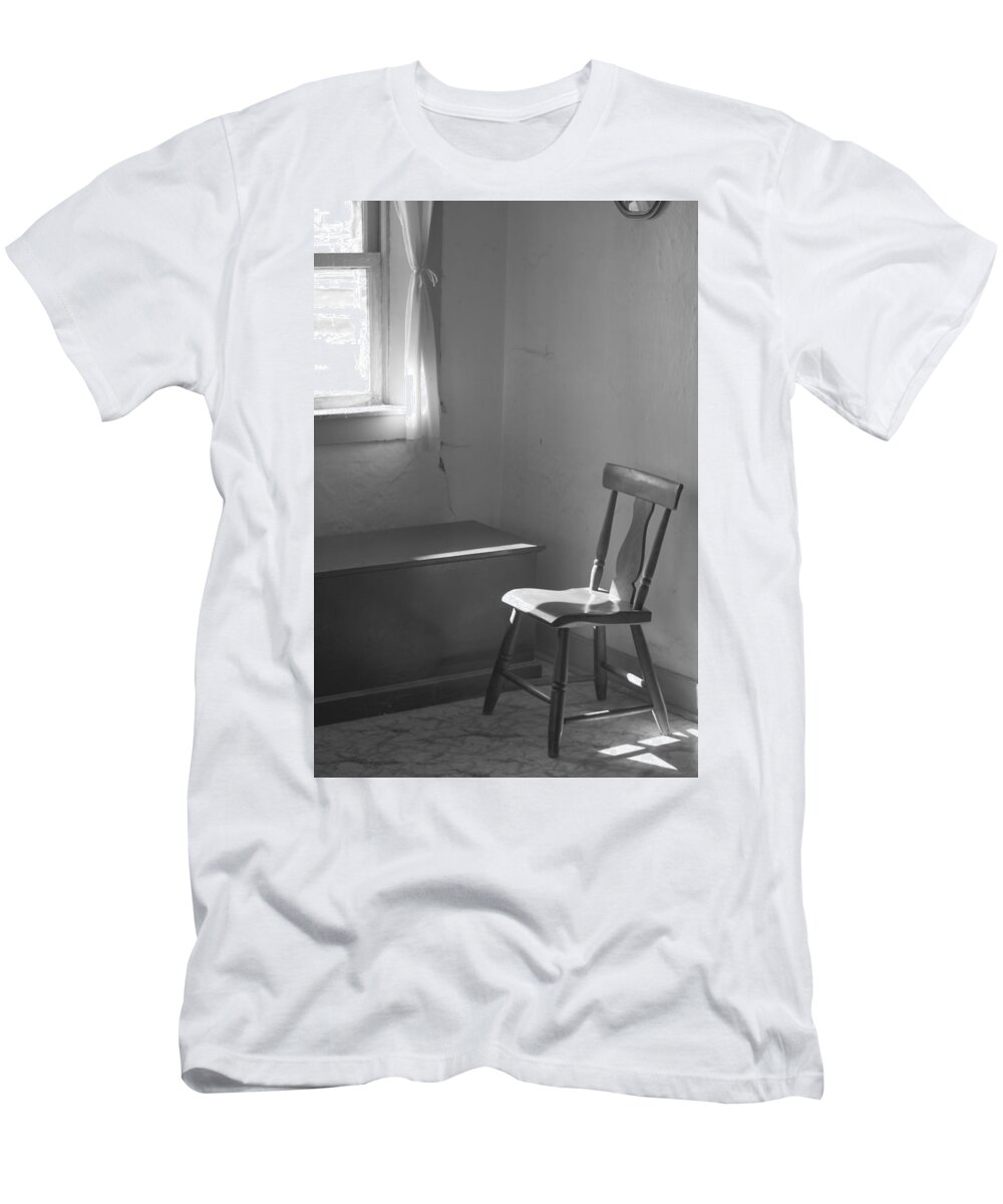 Sunlight T-Shirt featuring the photograph Sun Lights The Chair by Eric Tressler