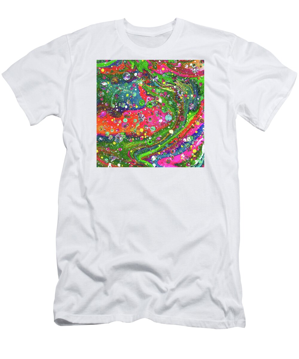 Abstract T-Shirt featuring the mixed media Sunday Morning by Meghan Elizabeth