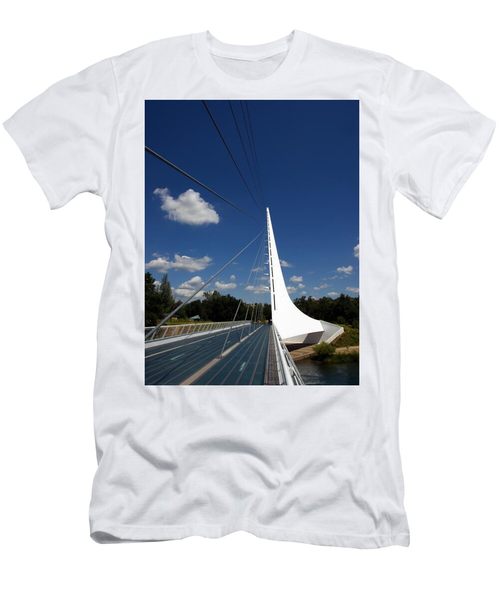 Landscape T-Shirt featuring the photograph Sundial Bridge by Richard Thomas