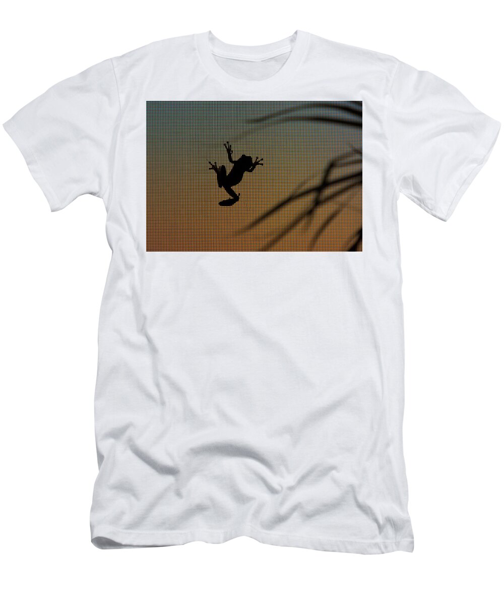 Frog T-Shirt featuring the photograph Sunset Baby Frog by Mitch Spence