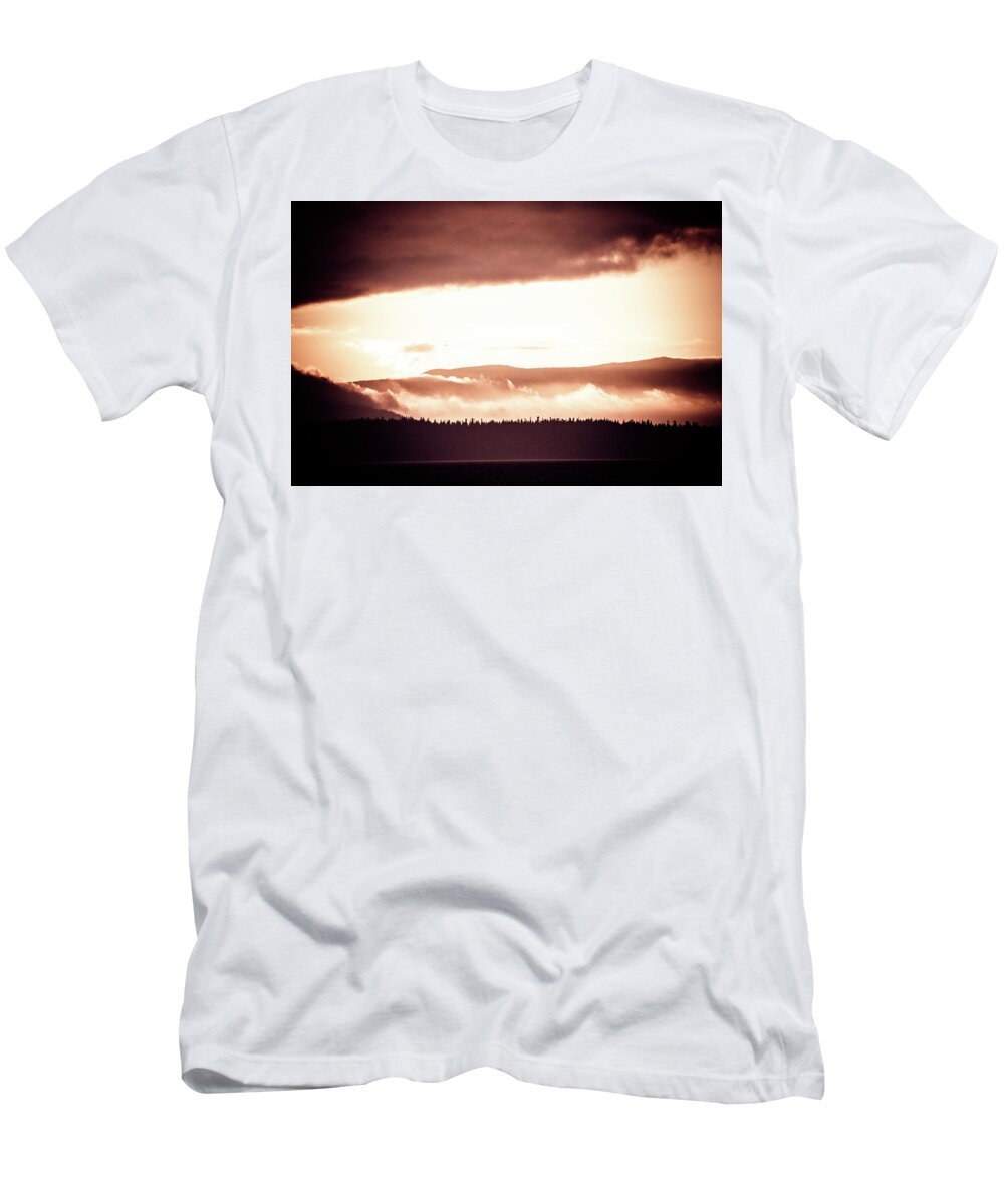 Sunset Of Bellingham Bay T-Shirt featuring the photograph Sunset Over Bellingham Bay 2018 by Craig Perry-Ollila