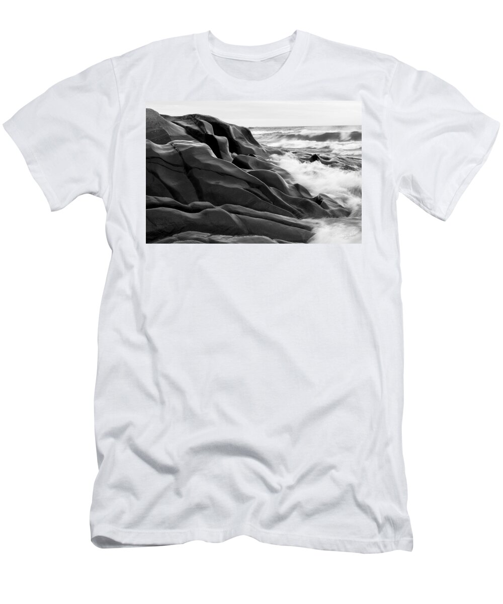 Lake Superior T-Shirt featuring the photograph Superior Edge    by Doug Gibbons