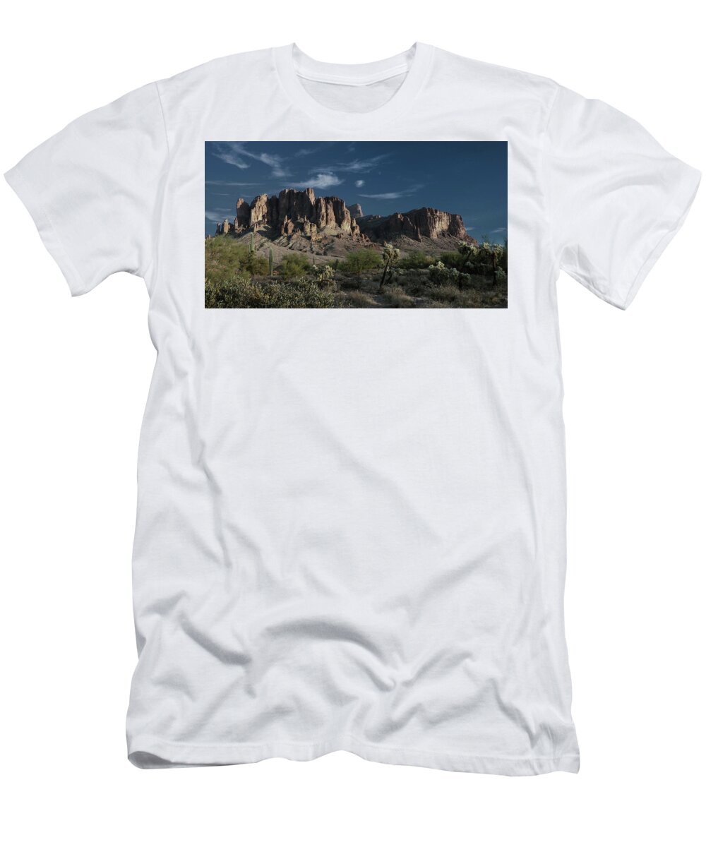 Arizona T-Shirt featuring the photograph Superstition Dusk by Hans Brakob