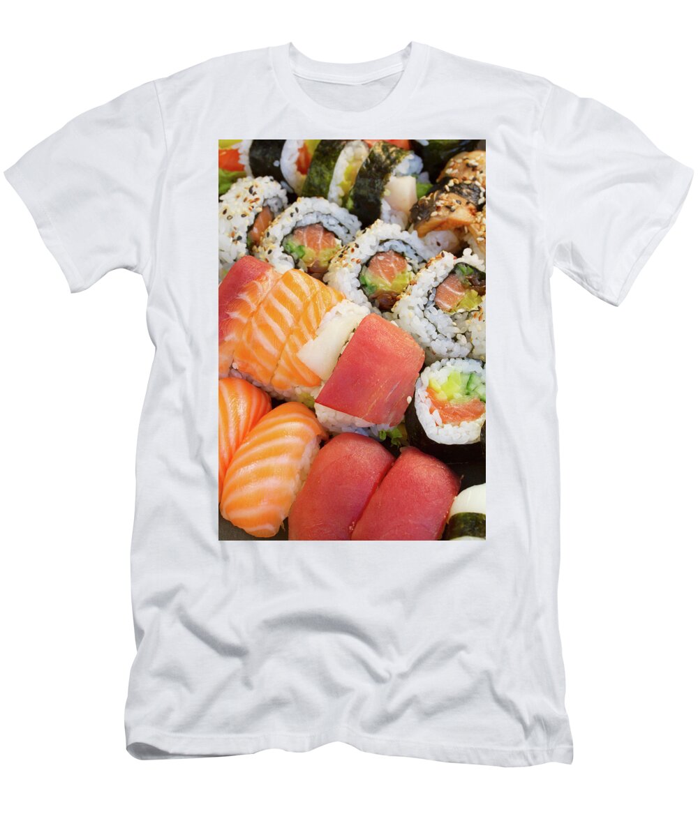 Sushi T-Shirt featuring the photograph Sushi Dish by Anastasy Yarmolovich