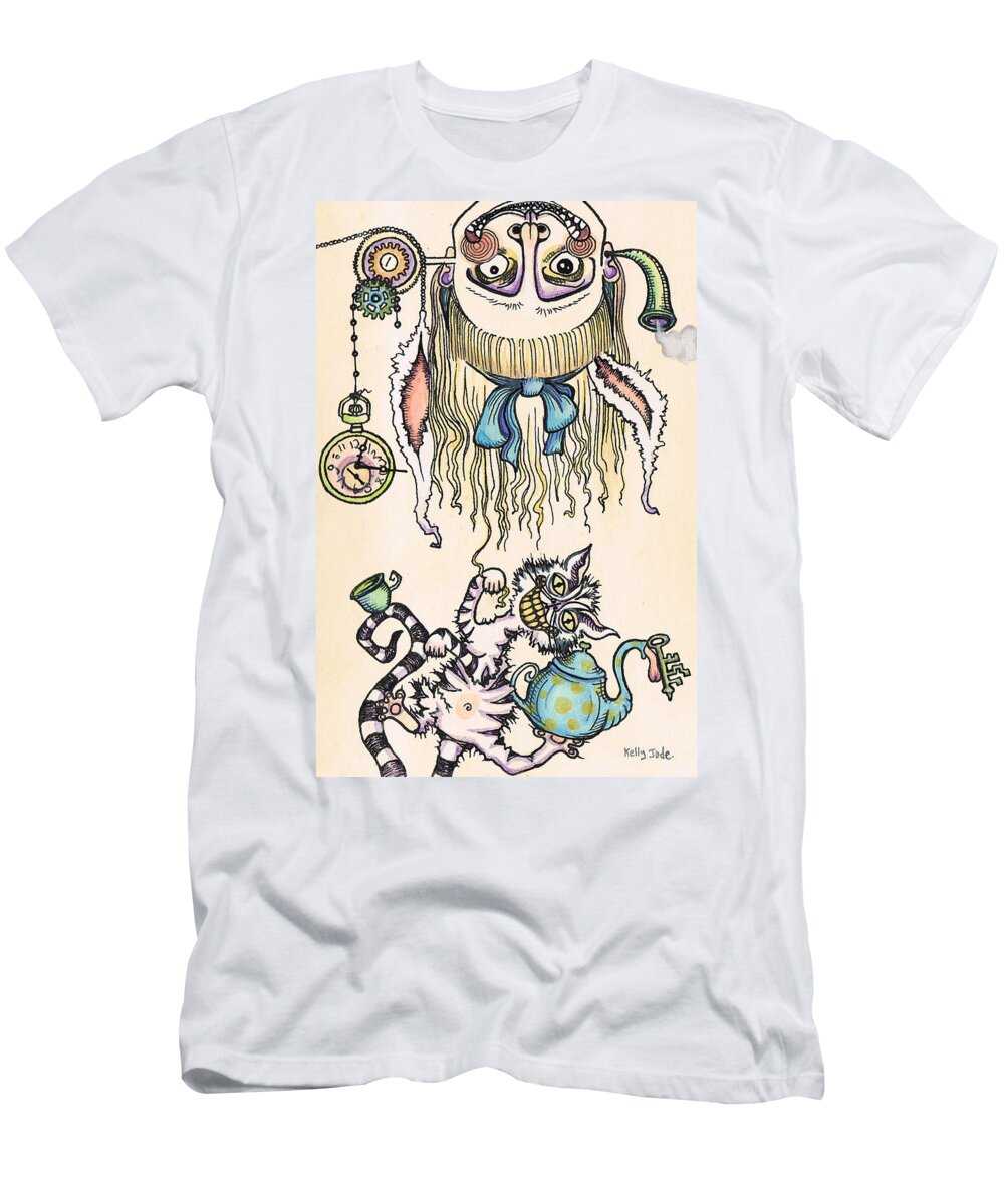 Alice T-Shirt featuring the painting Tea Time by Kelly King