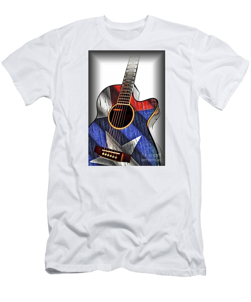 Composite T-Shirt featuring the photograph Texas Guitar by Walt Foegelle