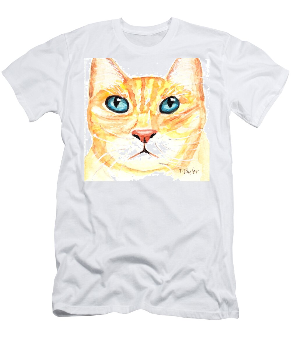 Cat T-Shirt featuring the painting The Boss by Terry Taylor