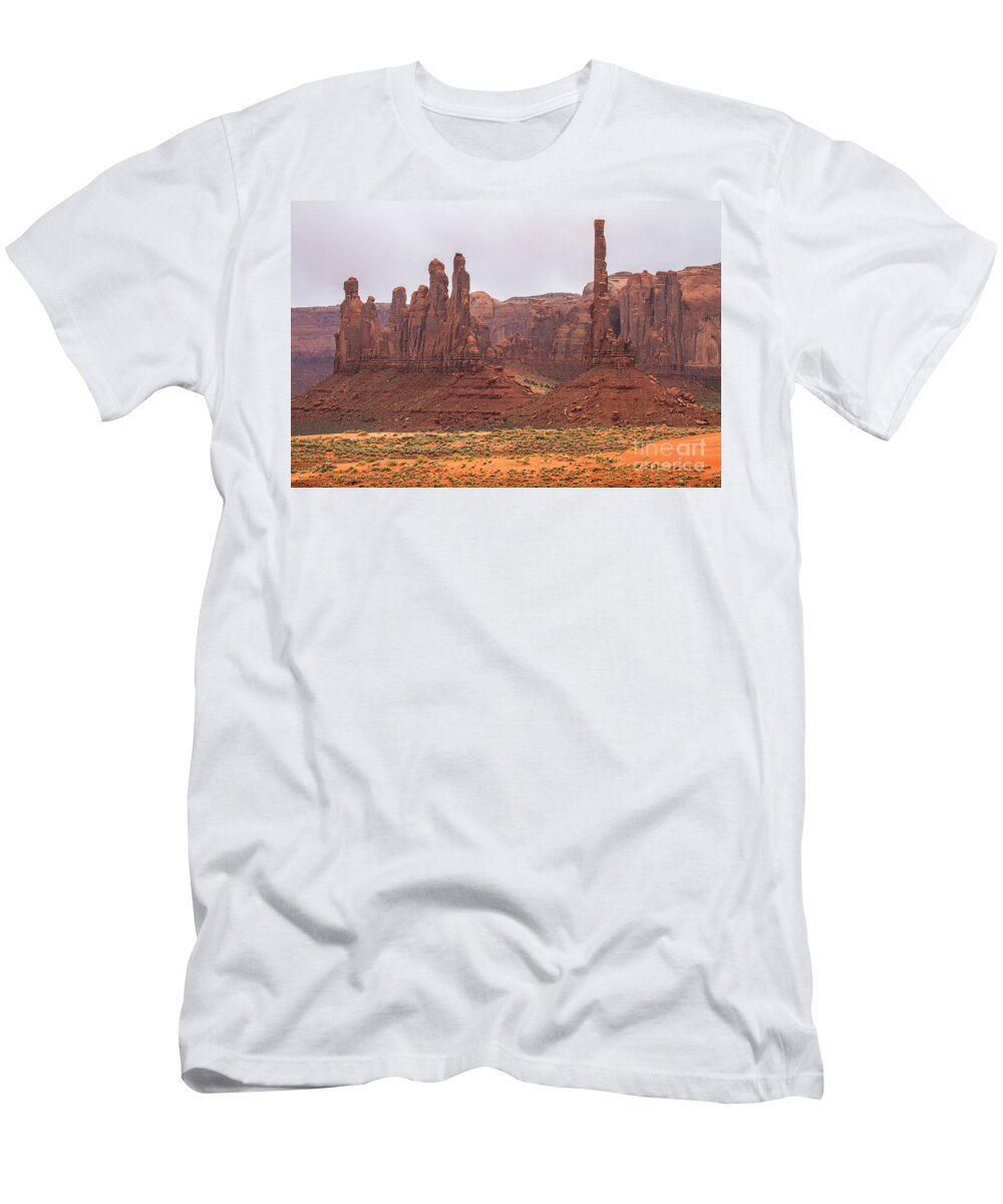 Red Stanchions T-Shirt featuring the photograph The Stones Cry Out by Jim Garrison