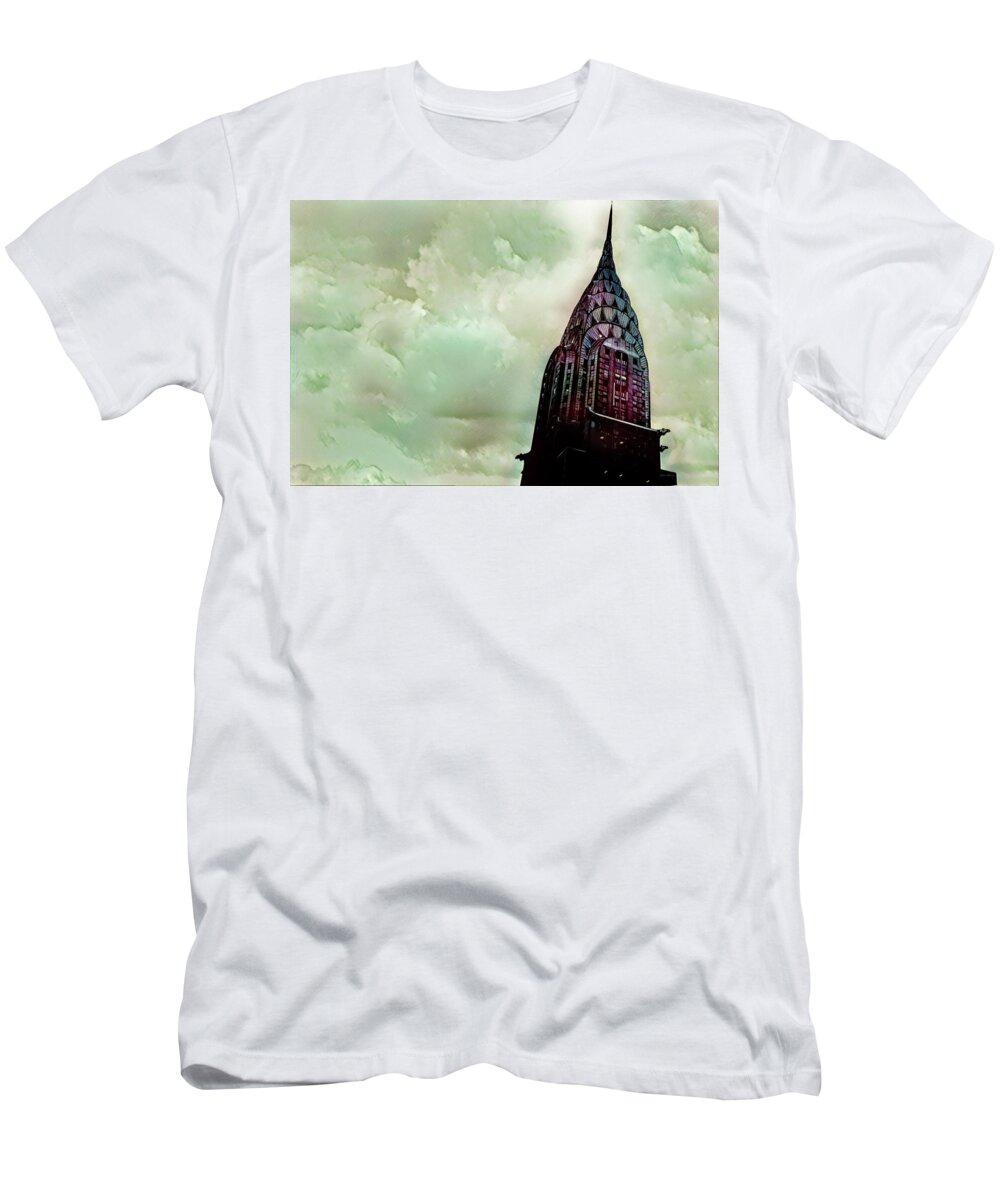 Chrysler Building T-Shirt featuring the photograph The Chrysler Building Early Morning by Russ Harris