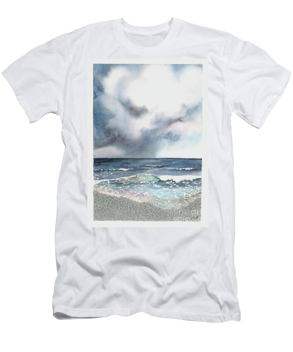 Storm T-Shirt featuring the painting The Coming Storm by Hilda Wagner